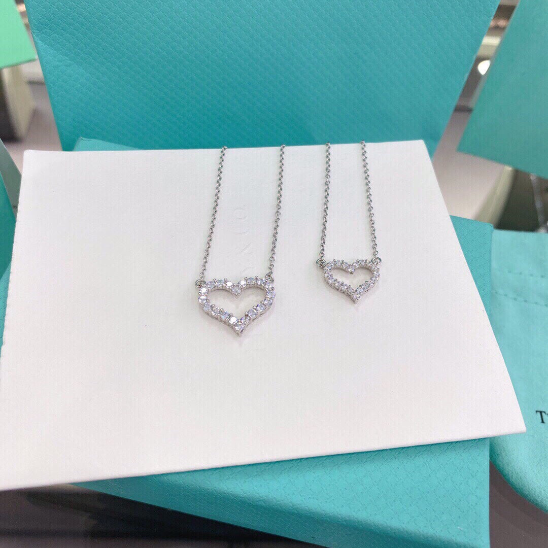 [⭐Sparkve Jewels]HEART-SHAPED DIAMOND NECKLACE