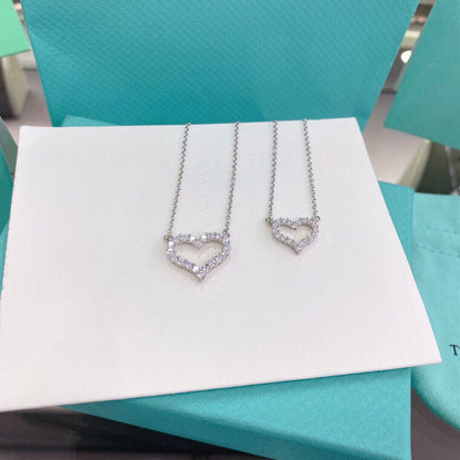 [⭐Sparkve Jewels]HEART-SHAPED DIAMOND NECKLACE