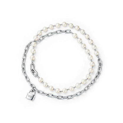 [⭐Sparkve Jewels]HARDWEAR PEARL WRAP NECKLACE