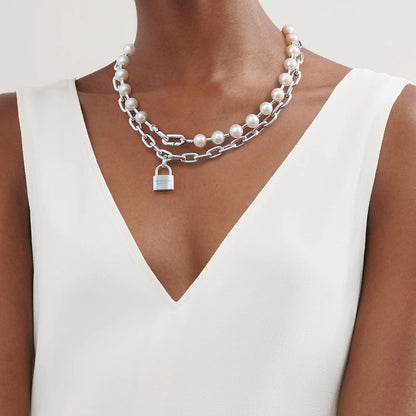 [⭐Sparkve Jewels]HARDWEAR PEARL WRAP NECKLACE