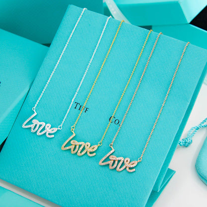 [⭐Sparkve Jewels]PALOMA S GRAFFITI LOVE NECKLACE DIAMOND