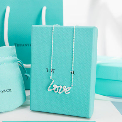 [⭐Sparkve Jewels]PALOMA S GRAFFITI LOVE NECKLACE DIAMOND