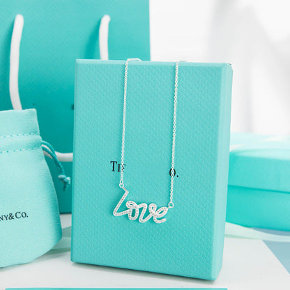 [⭐Sparkve Jewels]PALOMA S GRAFFITI LOVE NECKLACE DIAMOND