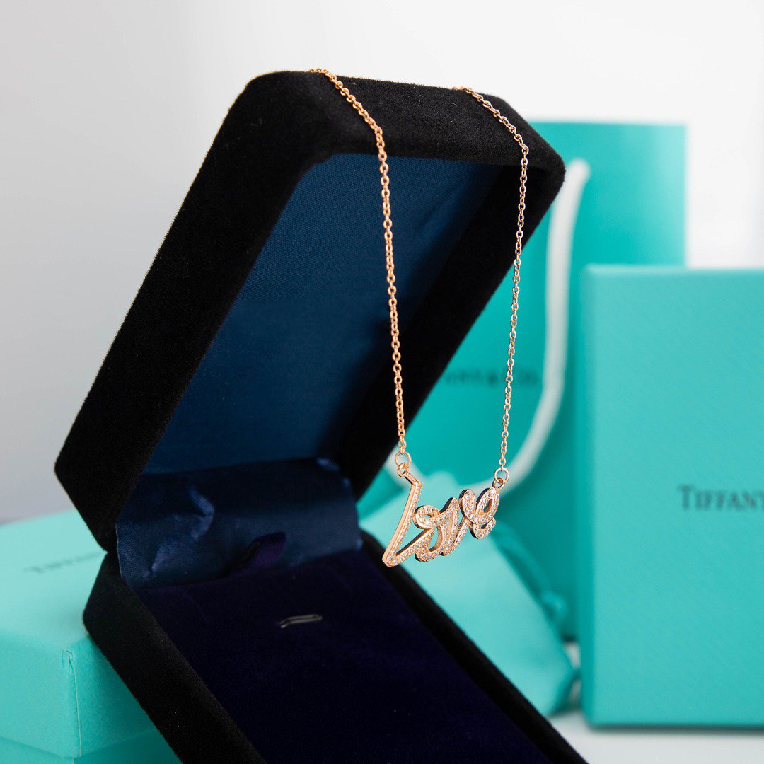 [⭐Sparkve Jewels]PALOMA S GRAFFITI LOVE NECKLACE DIAMOND