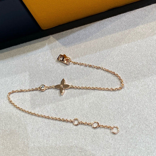 [⭐Sparkve]STAR DIAMOND PINK GOLD BRACELET