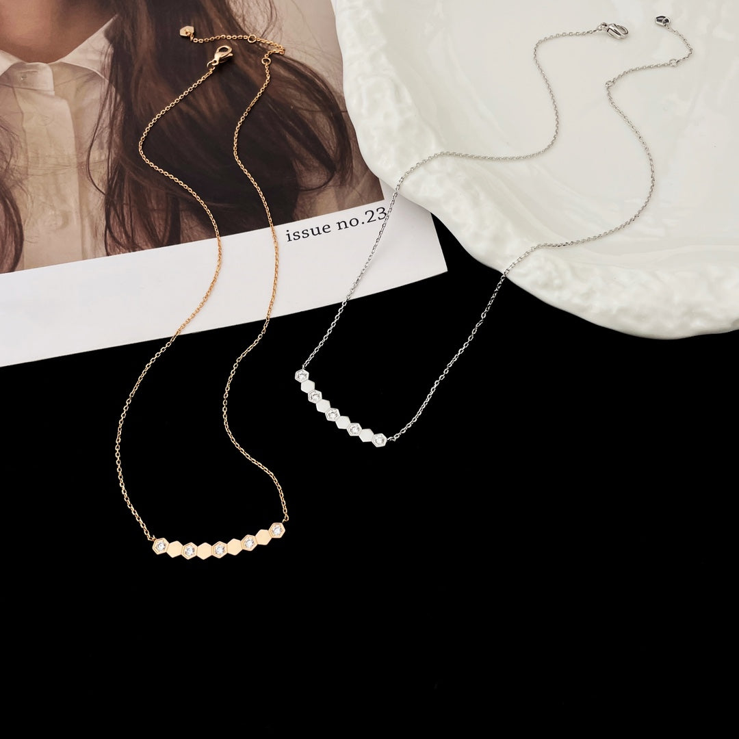 [⭐Sparkve]BEE MY LOVE DIAMOND NECKLACE