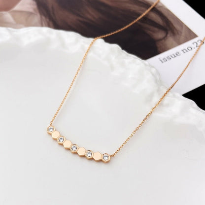 [⭐Sparkve]BEE MY LOVE DIAMOND NECKLACE