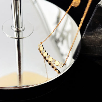 [⭐Sparkve]BEE MY LOVE DIAMOND NECKLACE