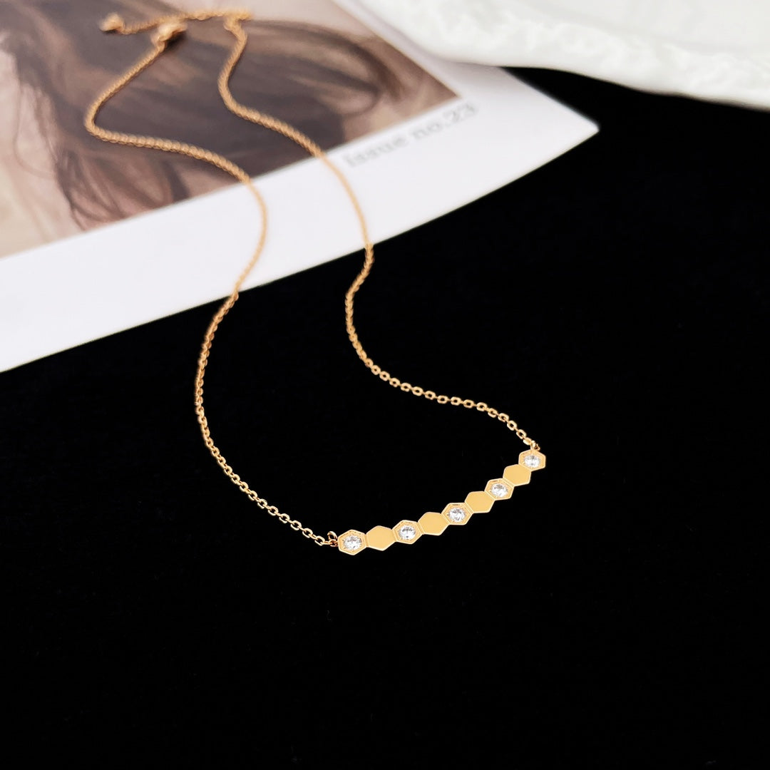 [⭐Sparkve]BEE MY LOVE DIAMOND NECKLACE