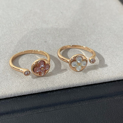 [⭐Sparkve]SUN 1 DIAMOND PINK MOP RING
