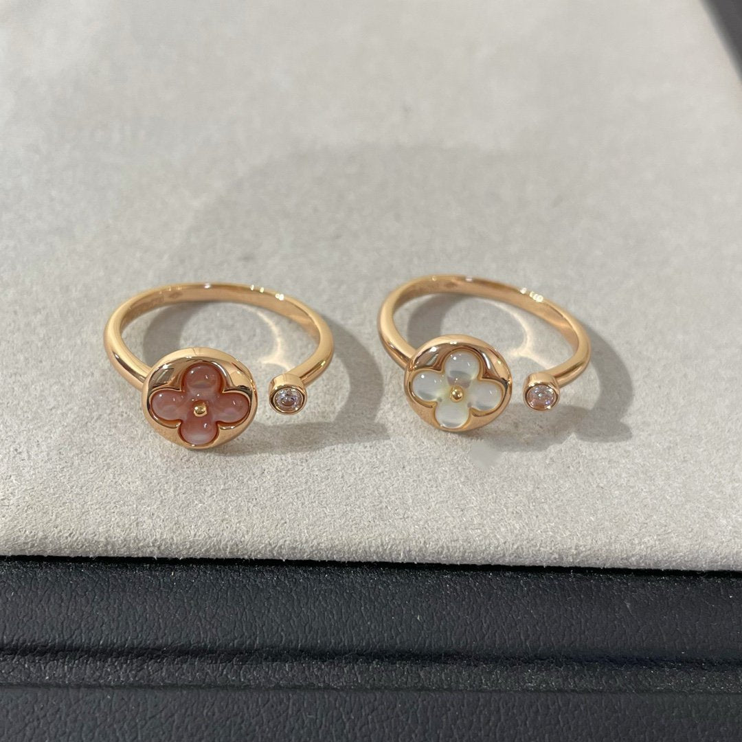 [⭐Sparkve]SUN 1 DIAMOND PINK MOP RING
