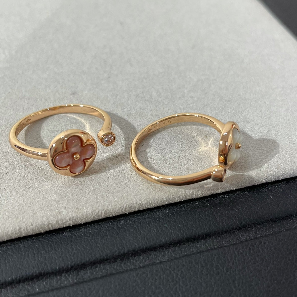 [⭐Sparkve]SUN 1 DIAMOND PINK MOP RING