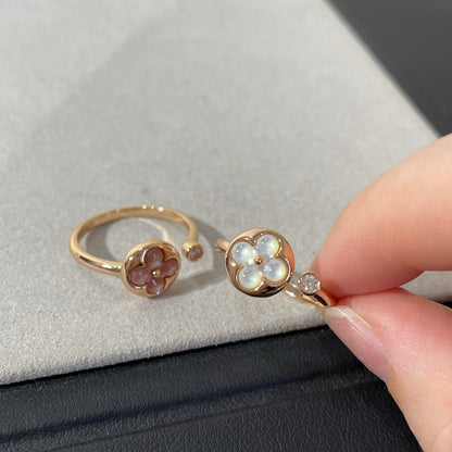 [⭐Sparkve]SUN 1 DIAMOND PINK MOP RING