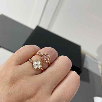 [⭐Sparkve]SUN 1 DIAMOND PINK MOP RING