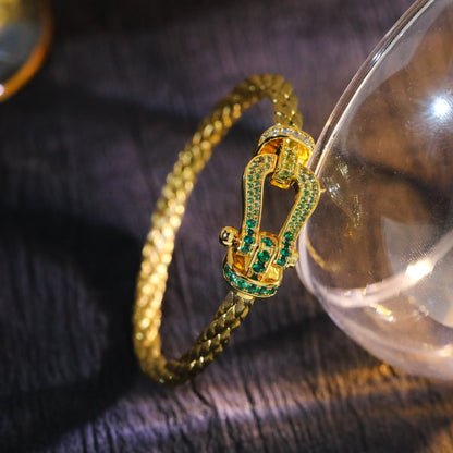 [⭐Sparkve]FORCE 10 GOLD GREEN DIAMOND PAVED