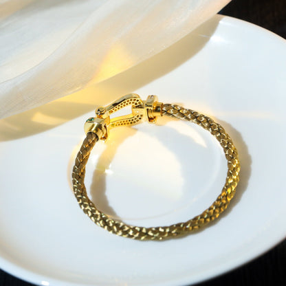[⭐Sparkve]FORCE 10 GOLD GREEN DIAMOND PAVED