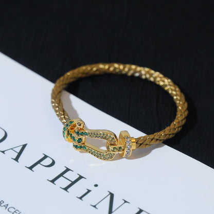 [⭐Sparkve]FORCE 10 GOLD GREEN DIAMOND PAVED