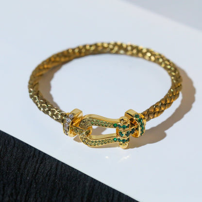 [⭐Sparkve]FORCE 10 GOLD GREEN DIAMOND PAVED