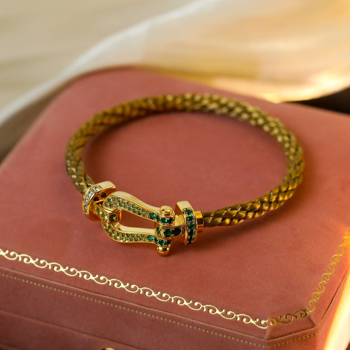 [⭐Sparkve]FORCE 10 GOLD GREEN DIAMOND PAVED