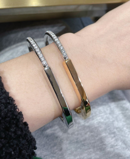 [⭐Sparkve Jewels]LOCK BRACELET DIAMOND