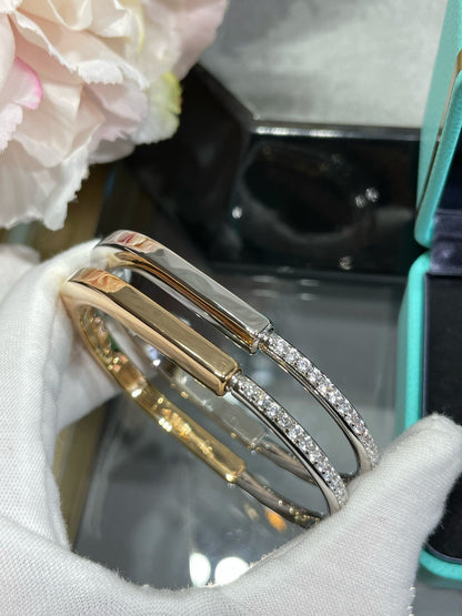 [⭐Sparkve Jewels]LOCK BRACELET DIAMOND