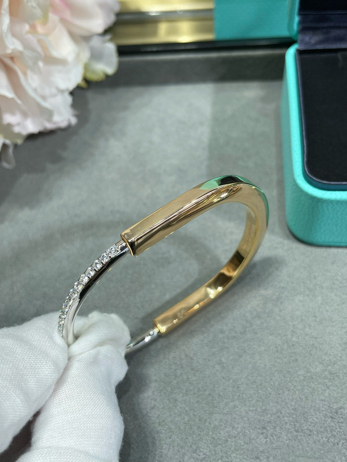 [⭐Sparkve Jewels]LOCK BRACELET DIAMOND