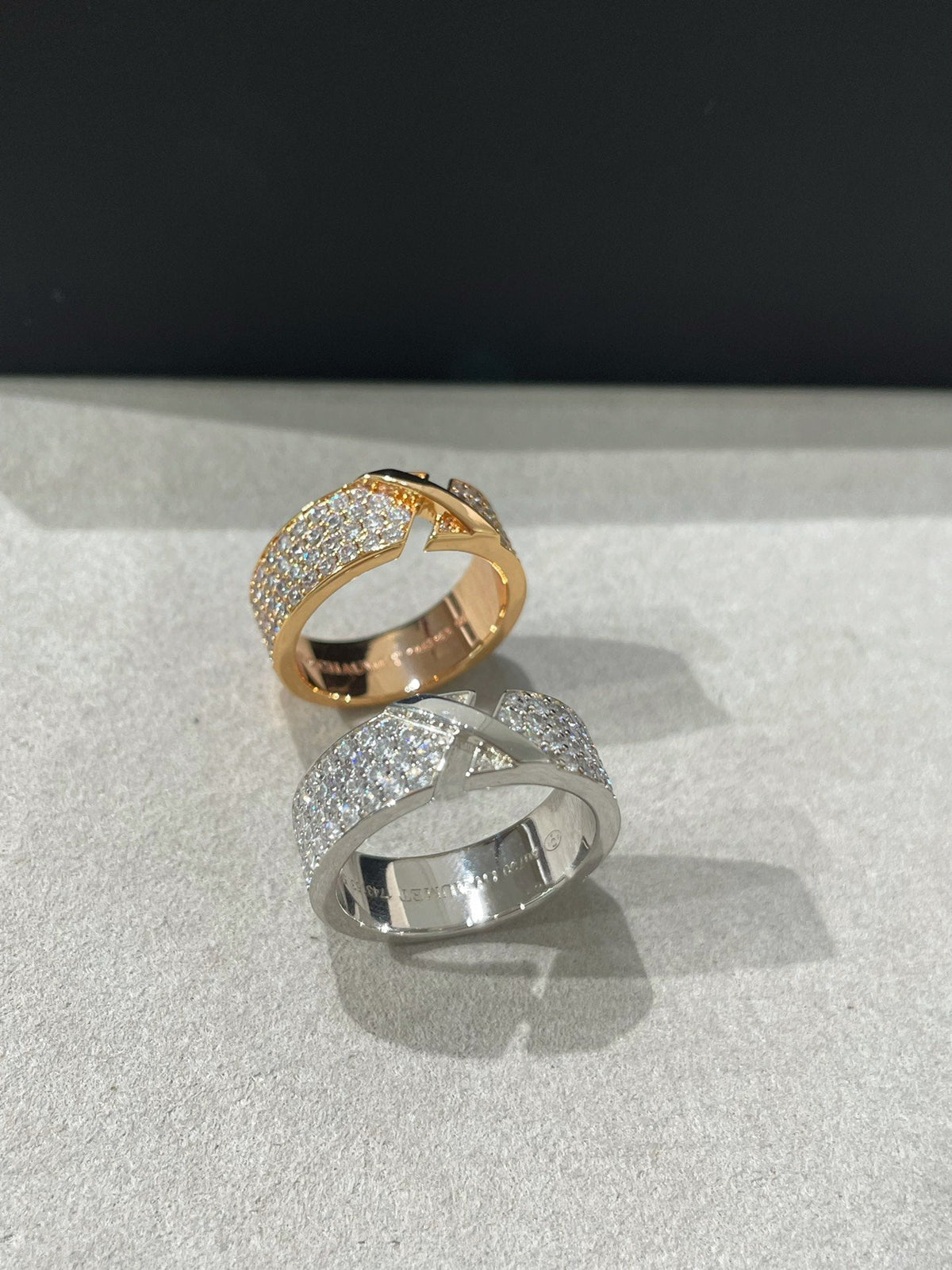 [⭐Sparkve]LIENS EVIDENCE  DIAMOND PAVED RING