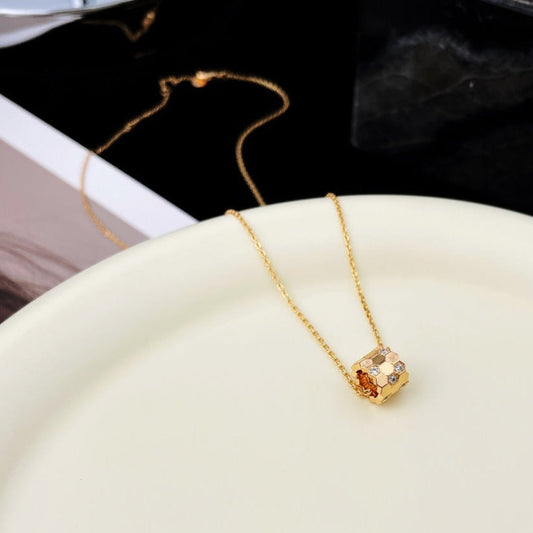 [⭐Sparkve]BEE MINI PEDANT DIAMOND NECKLACE