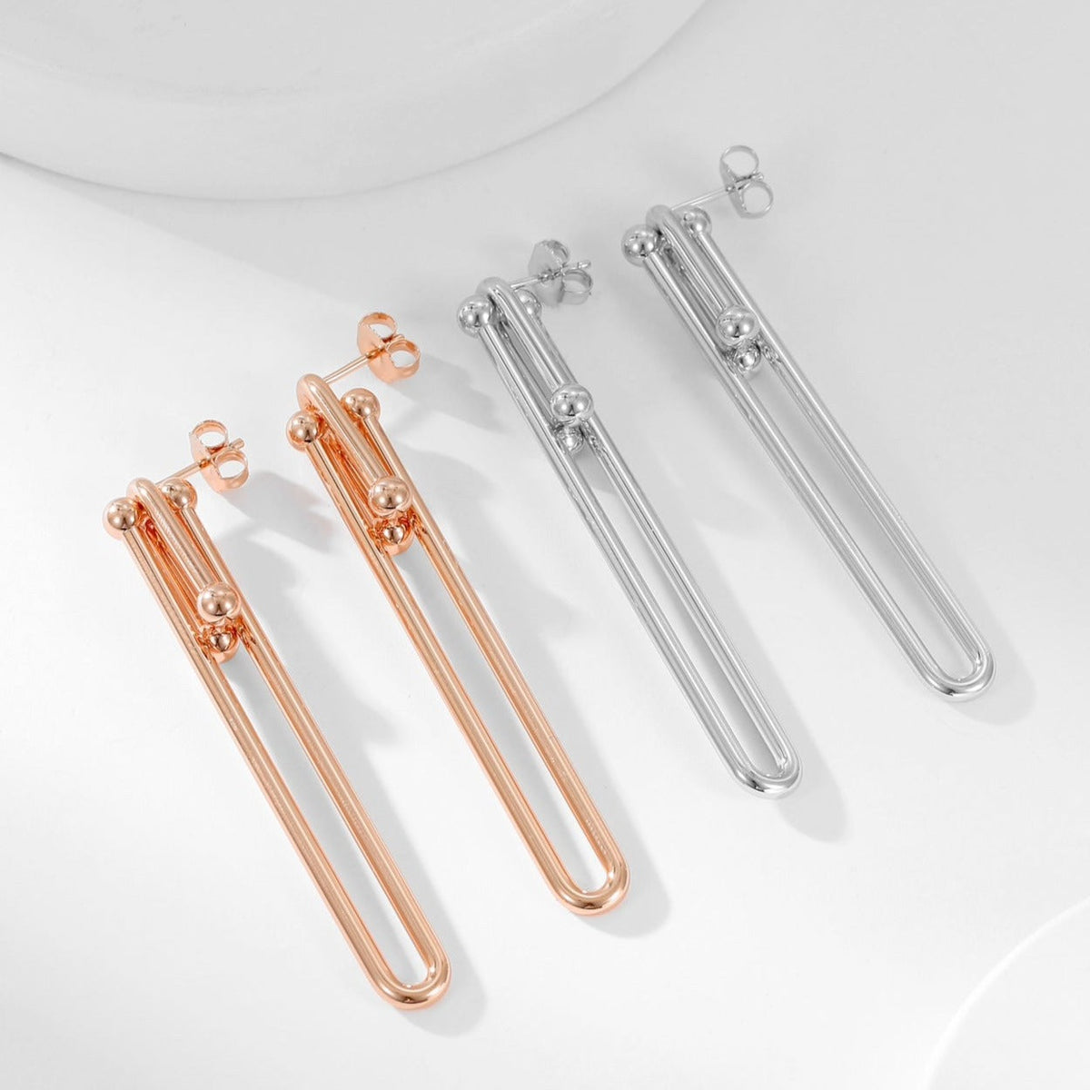 [⭐Sparkve Jewels]HARDWEAR LONG DROP EARRINGS