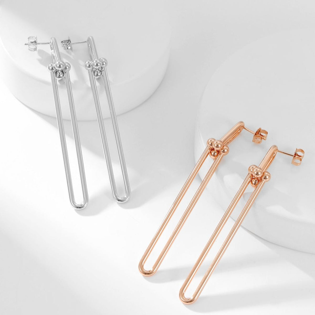 [⭐Sparkve Jewels]HARDWEAR LONG DROP EARRINGS