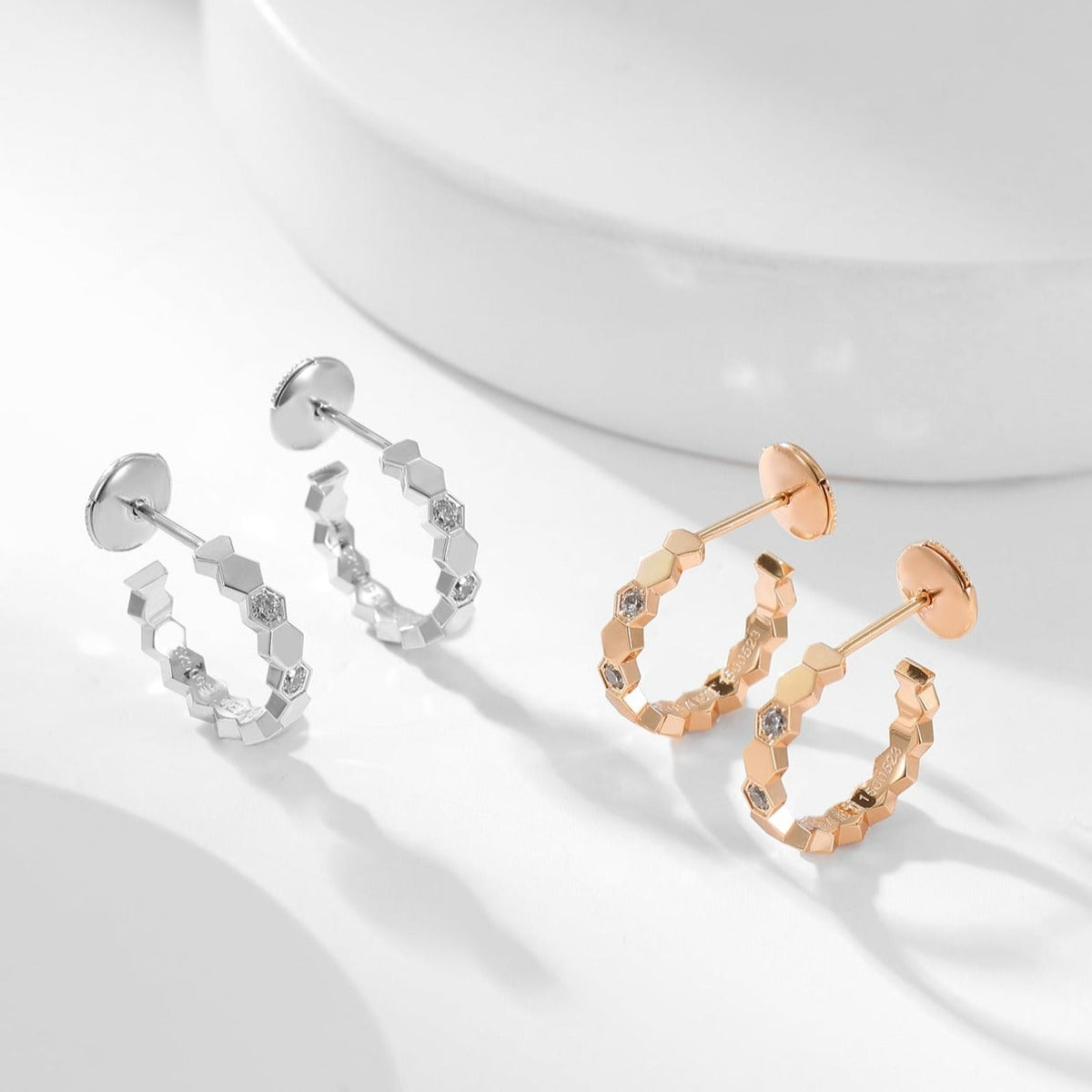 [⭐Sparkve]BEE LOVE DIAMOND HOOP EARRINGS