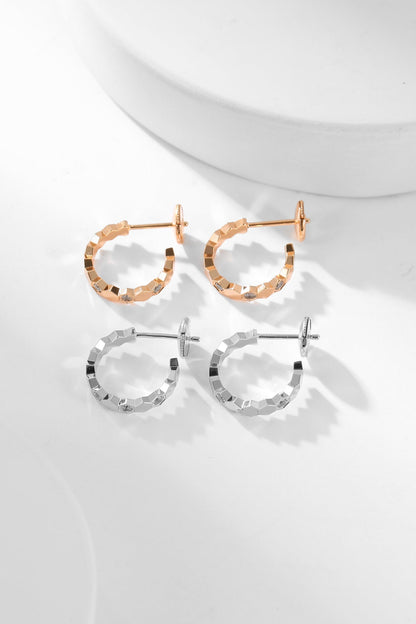 [⭐Sparkve]BEE LOVE DIAMOND HOOP EARRINGS