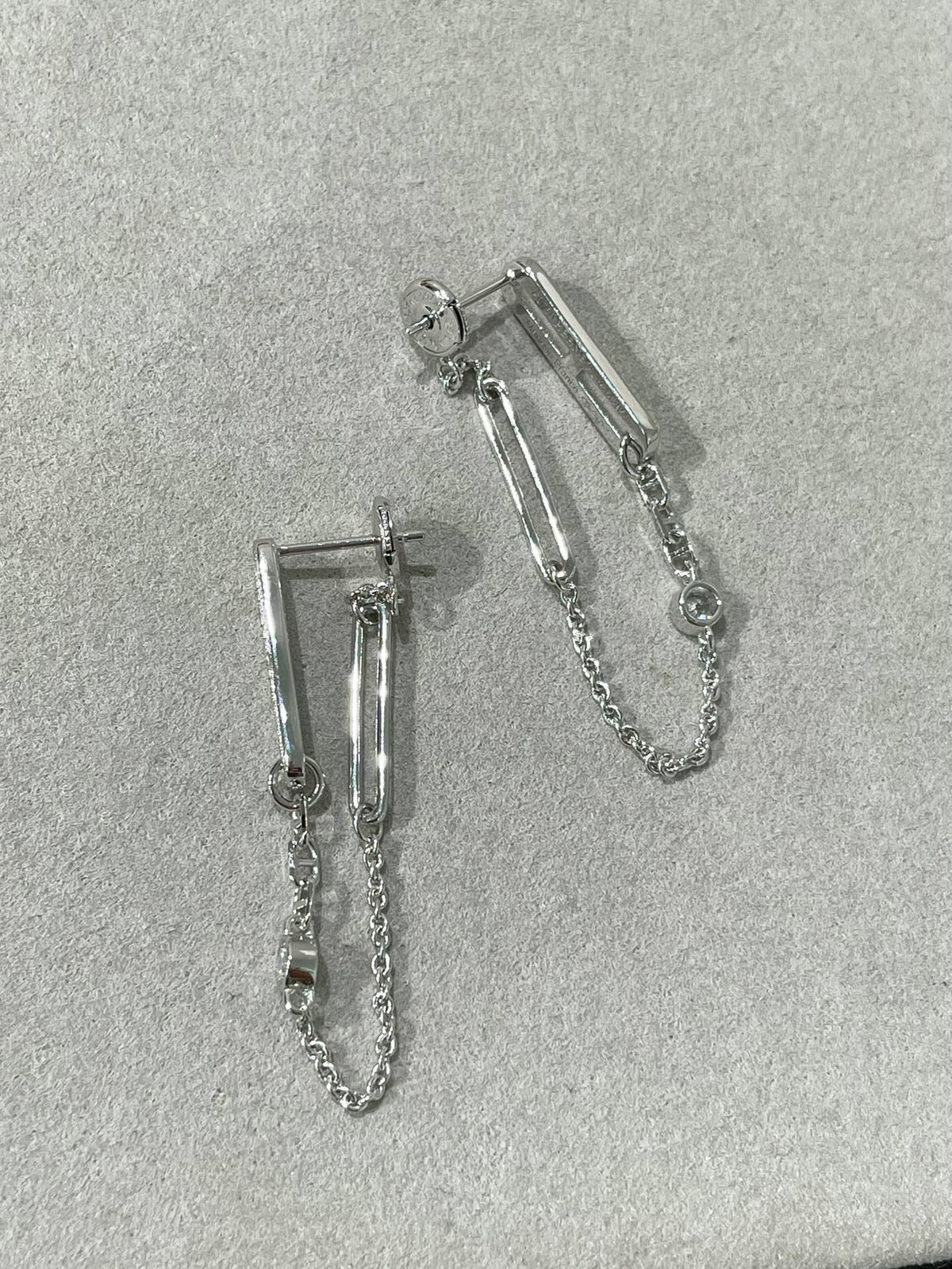 [⭐Sparkve]CHAINE CHAOS DIAMOND DROP EARRINGS