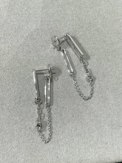 [⭐Sparkve]CHAINE CHAOS DIAMOND DROP EARRINGS