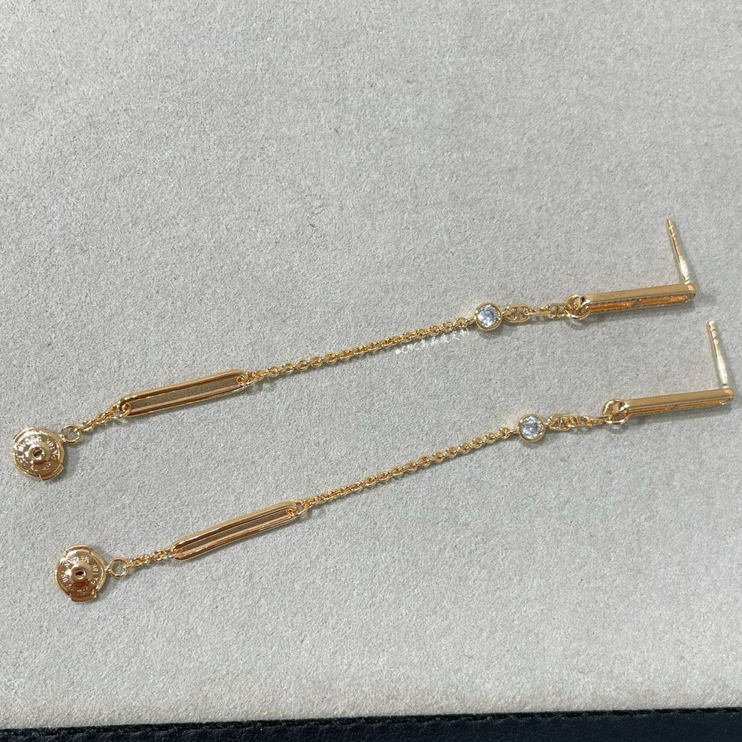 [⭐Sparkve]CHAINE CHAOS DIAMOND DROP EARRINGS