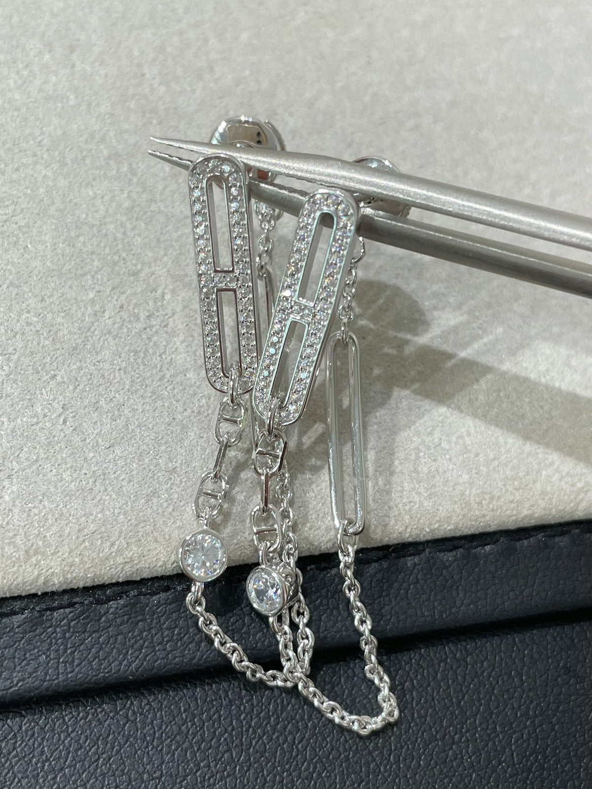 [⭐Sparkve]CHAINE CHAOS DIAMOND DROP EARRINGS