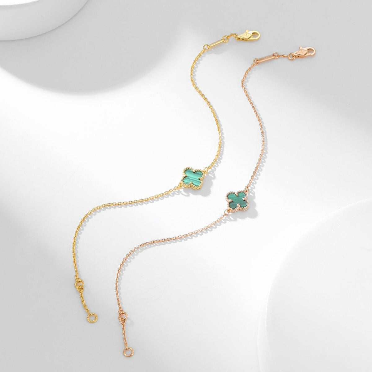[⭐Sparkve]CLOVER BRACELET MALACHITE 1 MOTIF