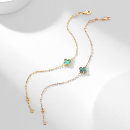 [⭐Sparkve]CLOVER BRACELET MALACHITE 1 MOTIF