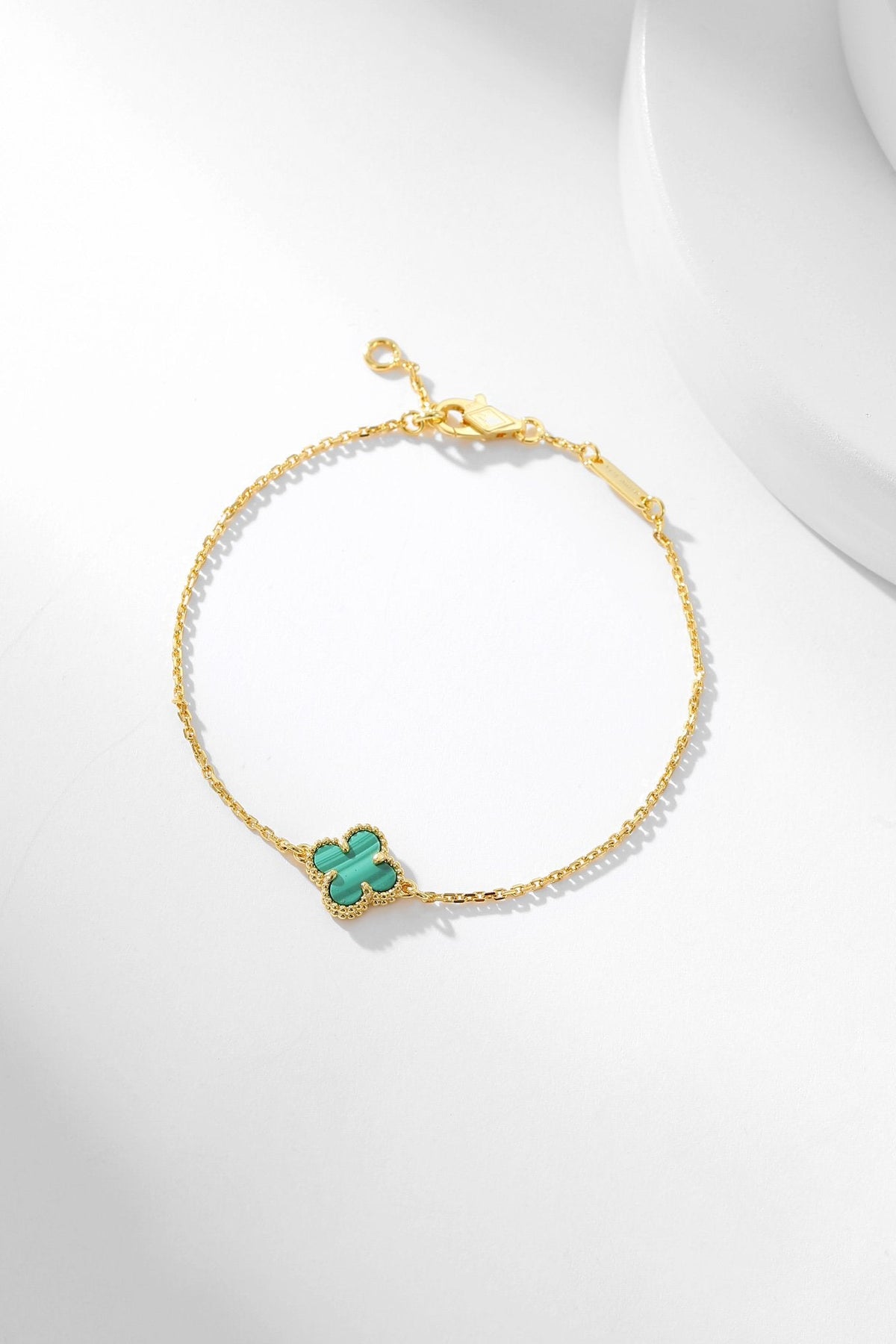[⭐Sparkve]CLOVER BRACELET MALACHITE 1 MOTIF