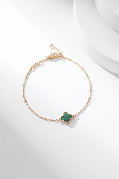 [⭐Sparkve]CLOVER BRACELET MALACHITE 1 MOTIF