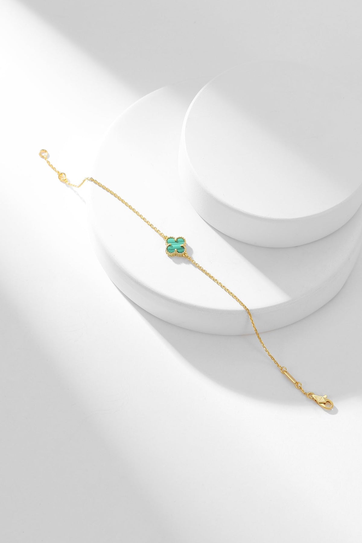 [⭐Sparkve]CLOVER BRACELET MALACHITE 1 MOTIF