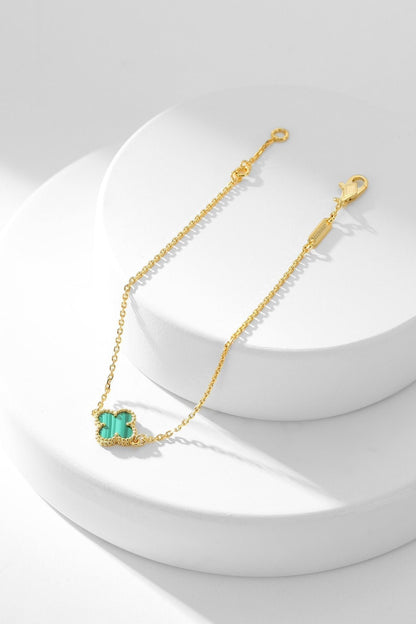 [⭐Sparkve]CLOVER BRACELET MALACHITE 1 MOTIF