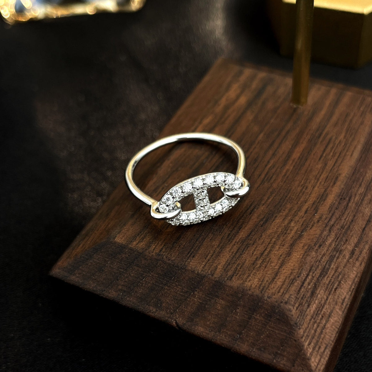 [⭐Sparkve]RONDE SMALL SILVER DIAMOND RING