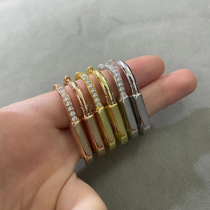 [⭐Sparkve Jewels]LOCK MEDIUM DIAMNOND EARRINGS