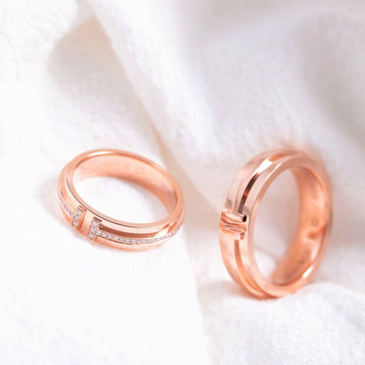 [⭐Sparkve Jewels]T PINK GOLD RING