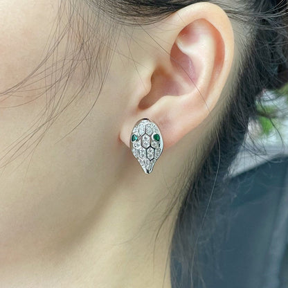 [⭐Sparkve]SERPENT DIAMOND STUD EARRINGS