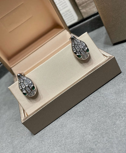 [⭐Sparkve]SERPENT DIAMOND STUD EARRINGS