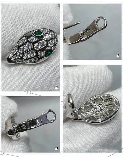 [⭐Sparkve]SERPENT DIAMOND STUD EARRINGS