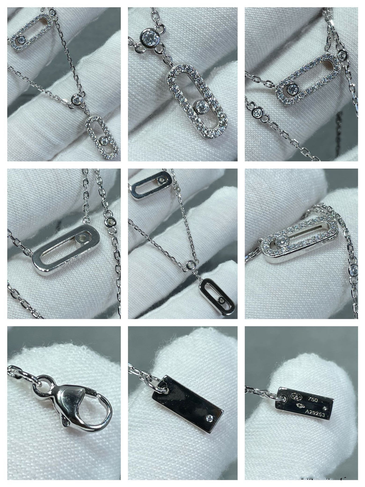 [⭐Sparkve]MOVE 2 ROW DIAMOND NECKLACE