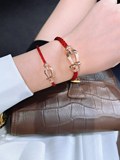 [⭐Sparkve]FORCE 10 HALF DIAMOND PINK GOLD RED CORDERI LARGE AND MEDIUM MODEL